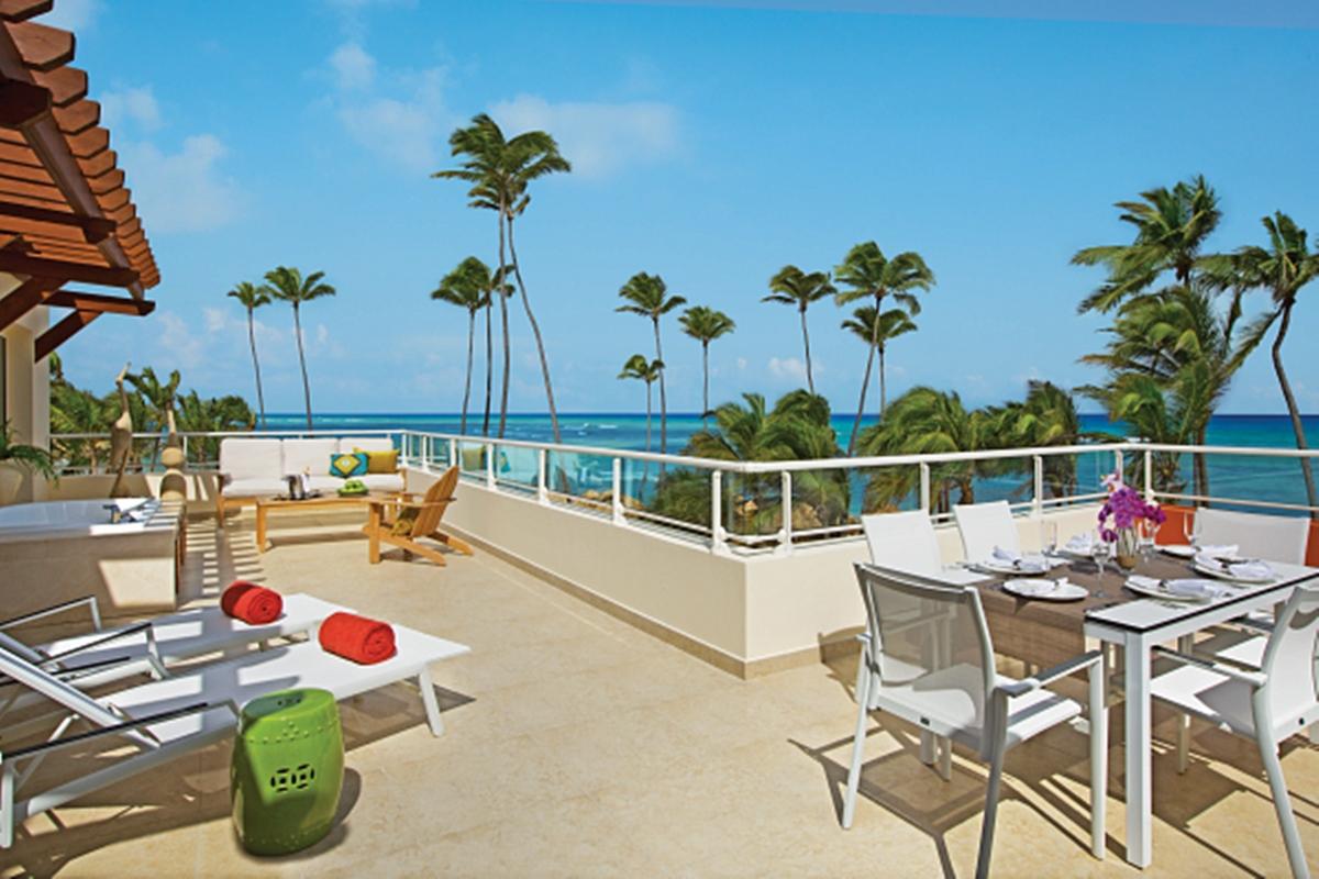 ブレスレス プンタ カーナ リゾート ＆ スパ 大人専用 プンタ・カナ エクステリア 写真 Rooftop at the Hard Rock Hotel & Casino Punta Cana